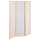 Carrie 3-Panel Room Divider Folding Shoji Screen Natural