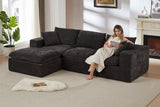ZORVA 108" 4-Seater Sofa with 1 Ottoman