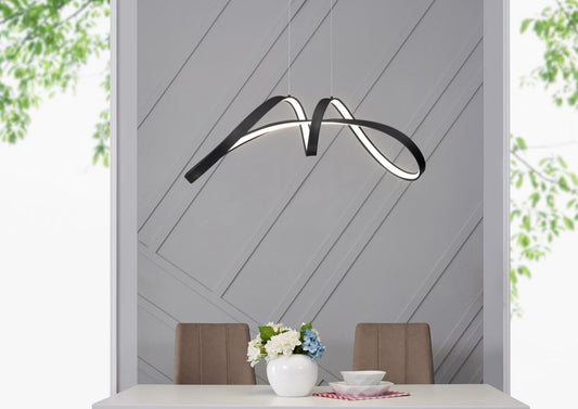 Bucharest Integrated LED Chandelier // Black