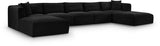 Shaggy 171" Corduroy Performance Fabric Upholstered Upholstered Modular Sectional