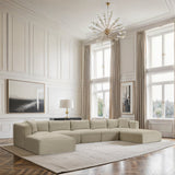Shaggy 171" Corduroy Performance Fabric Upholstered Upholstered Modular Sectional