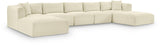 Shaggy 171" Corduroy Performance Fabric Upholstered Upholstered Modular Sectional