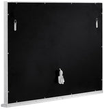Hollywood Iron Contemporary Mirror - Glamorous Chrome Frame with Lights for Dressing Room Elegance