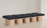 Pavilion Bench - Luxurious Channel-Tufted Design with Art Deco Style for Entryway or Bedroom Decor