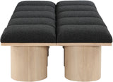 Pavilion Bench - Luxurious Channel-Tufted Design with Art Deco Style for Entryway or Bedroom Decor