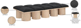 Pavilion Bench - Luxurious Channel-Tufted Seat with Art Deco Design for Stylish Entryway Seating
