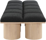 Pavilion Bench - Luxurious Channel-Tufted Seat with Art Deco Design for Stylish Entryway Seating