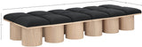 Pavilion Bench - Luxurious Channel-Tufted Seating with Art Deco Design for Entryway or Bedroom