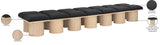 Pavilion Bench: Luxurious Channel-Tufted Seating with Art Deco Design for Stylish Home Spaces