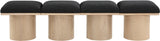 Pavilion Bench: Luxurious Channel-Tufted Seat, Art Deco Design, Stylish Seating for Any Space