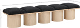 Pavilion Bench - Luxurious Boucle Fabric Seating with Art Deco Design for Stylish Home Decor