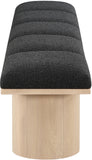 Pavilion Bench - Luxurious Boucle Fabric Seating with Art Deco Design for Stylish Home Decor