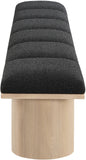 Pavilion Bench: Luxurious Boucle Fabric Seating with Art Deco Design for Stylish Home Decor