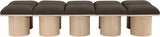 Pavilion Bench - Luxurious Channel-Tufted Design with Art Deco Style for Entryway or Bedroom Decor