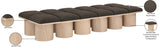 Pavilion Bench - Luxurious Channel-Tufted Seating with Art Deco Design for Entryway or Bedroom