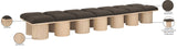 Pavilion Bench: Luxurious Channel-Tufted Seating with Art Deco Design for Stylish Home Spaces