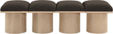 Pavilion Bench: Stylish Art Deco Design with Luxurious Cushioning for Entryway or Bedroom Seating