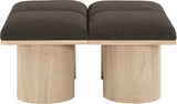 Pavilion Bench: Stylish Art Deco Design with Luxurious Cushioning for Entryway and Bedroom Seating