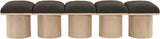 Pavilion Bench - Luxurious Boucle Fabric Seating with Art Deco Design for Stylish Home Decor