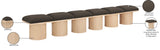Pavilion Bench: Elegant Art Deco Design with Luxurious Channel-Tufted Cushion for Stylish Seating