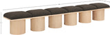 Pavilion Bench: Elegant Art Deco Design with Luxurious Channel-Tufted Cushion for Stylish Seating