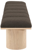 Pavilion Bench: Elegant Art Deco Design with Luxurious Channel-Tufted Cushion for Stylish Seating
