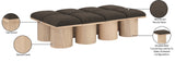 Pavilion Bench - Luxurious Boucle Fabric Seating with Art Deco Design for Stylish Home Decor