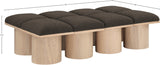 Pavilion Bench - Luxurious Boucle Fabric Seating with Art Deco Design for Stylish Home Decor