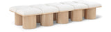 Pavilion Bench - Luxurious Channel-Tufted Design with Art Deco Style for Entryway or Bedroom Decor