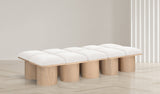 Pavilion Bench - Luxurious Channel-Tufted Seat with Art Deco Design for Stylish Entryway Seating