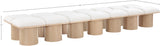 Pavilion Bench: Luxurious Channel-Tufted Seating with Art Deco Design for Stylish Home Spaces
