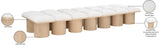 Pavilion Bench: Luxurious Channel-Tufted Seating with Art Deco Design for Your Stylish Home Décor