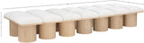 Pavilion Bench: Luxurious Channel-Tufted Seating with Art Deco Design for Your Stylish Home Décor