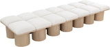 Pavilion Bench: Luxurious Channel-Tufted Seating with Art Deco Design for Your Stylish Home Décor