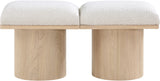 Pavilion Bench: Stylish Art Deco Seating with Luxurious 4-Inch Cushion for Entryways and Bedrooms