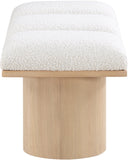 Pavilion Bench: Luxurious Channel-Tufted Seating with Art Deco Design for Entryway or Bedroom Style