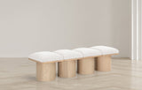 Pavilion Bench: Stylish Art Deco Design with Luxurious Cushioning for Entryway or Bedroom Seating