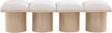 Pavilion Bench: Stylish Art Deco Design with Luxurious Cushioning for Entryway or Bedroom Seating