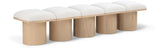Pavilion Bench - Luxurious Boucle Fabric Seating with Art Deco Design for Stylish Home Decor