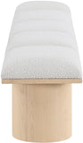 Pavilion Bench - Luxurious Boucle Fabric Seating with Art Deco Design for Stylish Home Decor