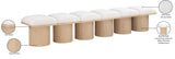 Pavilion Bench: Luxurious Boucle Fabric Seating with Art Deco Design for Stylish Home Decor
