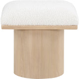 Pavilion Stool - Luxurious Boucle Fabric Bench with Art Deco Design for Stylish Seating Solutions