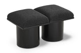 Pavilion Elegant Boucle Fabric Bench with Art Deco Style, Luxurious Cushion, and Versatile Design