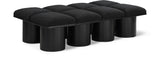Pavilion Stylish Boucle Fabric Bench - Luxurious Seating with Art Deco Design for Any Room Decor