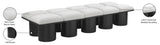 Pavilion Elegant Boucle Fabric Bench - Art Deco Design with Luxurious Cushion for Stylish Seating