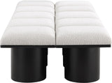 Pavilion Elegant Boucle Fabric Bench - Art Deco Design with Luxurious Cushion for Stylish Seating