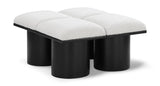 Pavilion Elegant Boucle Fabric Bench – Luxurious Seating with Art Deco Flair for Any Room Decor