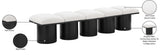 Pavilion Black Boucle Fabric Bench - Luxurious Art Deco Seating for Entryway or Bedroom Style