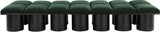 Pavilion Black Boucle Fabric Bench - Luxurious Seating with Art Deco Elegance for Any Space