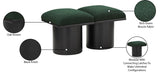 Pavilion Stylish Boucle Fabric Bench with Luxurious Cushion and Art Deco Design for Any Space